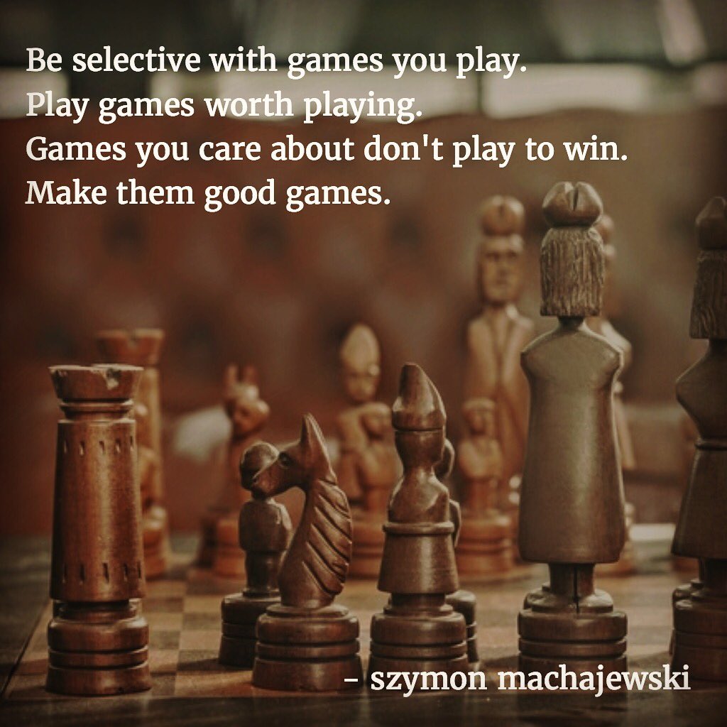 Be selective with games you play.  Play games worth playing.  Games you care about don't play to win.  Make them good games.