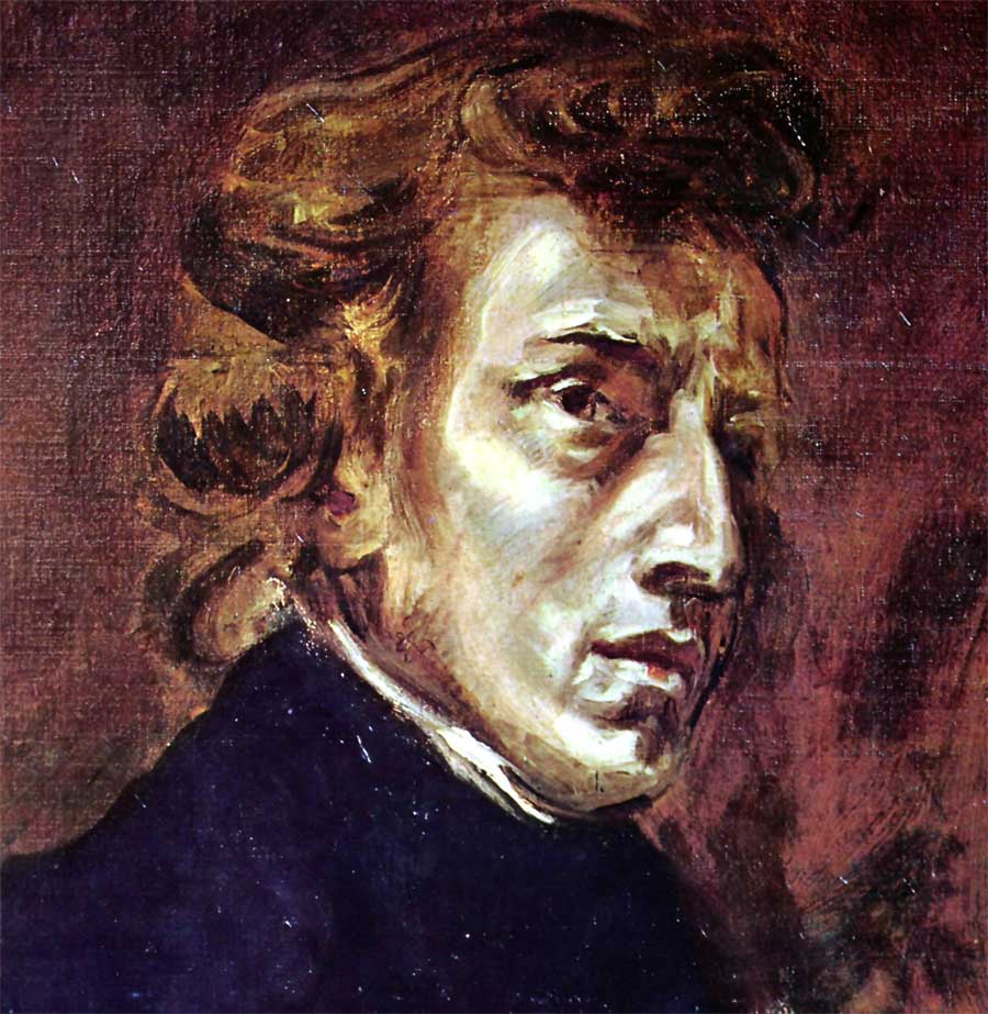 Portrat of Chopin by Delacroix